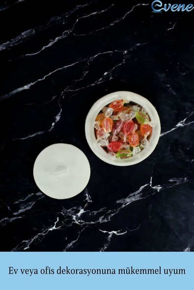 Evene Kapaklı Şekerlik Drajelik Şekerlik Model 17 - Resim 3