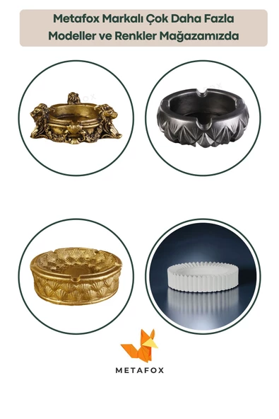 METAFOX Tezgah Kaşıklık Modern Tezgah Üstü Kaşıklık Dekoratif Dik Kaşıklık Altın Eskitme Renk Model 21 - 6