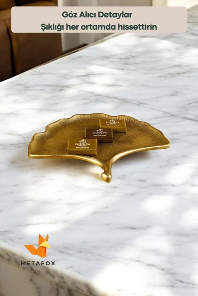 METAFOX Şekerlik Lokumluk Drajelik Altın Eskitme Renk Model 19 - Resim 4