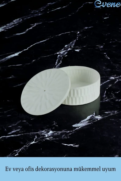 Evene Kapaklı Şekerlik Drajelik Şekerlik Model 21 - Resim 3