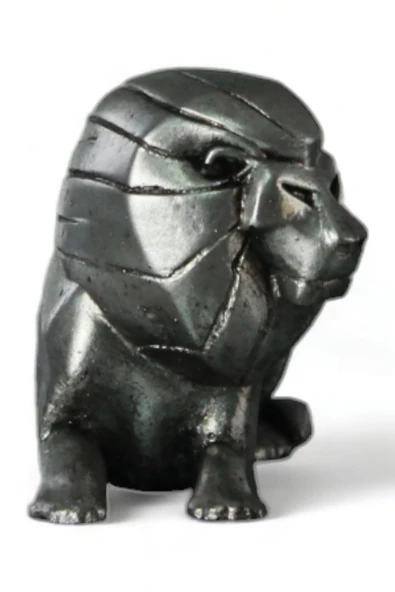 Evene Biblo Dekoratif Obje Heykel Aslan Biblo Dekoratif Süs Eşyası Gümüş Eskitme Renk Model 37 ürün görseli 1