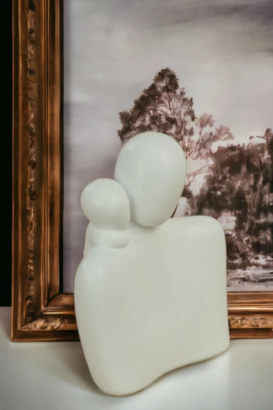 Rugad Biblo Heykel Baba Ve Çocuk Altın Model 7 ürün görseli