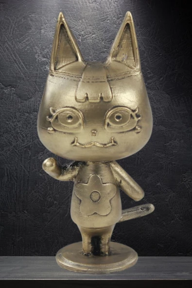 Stein Kohle Dekoratif Küçük Kedi Biblo Heykel El Yapımı Hediyelik Süs Eşyası Sevimli Model Tasarım Ürünü ürün görseli 1