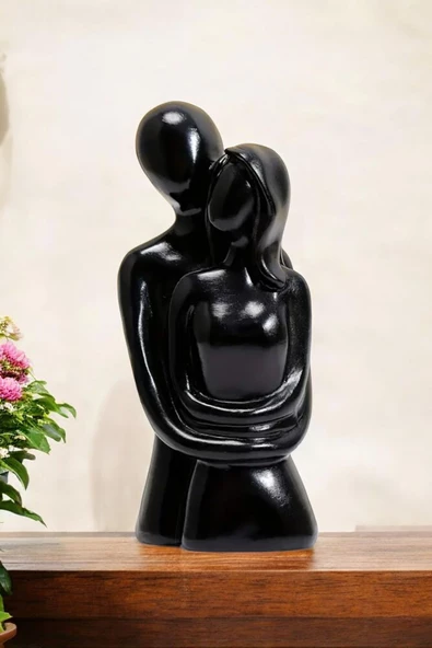 tambana Siyah Heykel Biblo Dekoratif Süs Eşyası Dekoratif Masa Süsü Salon Aksesuarları Model 41 ürün görseli 1