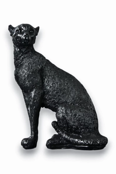 Evene Biblo Dekoratif Obje Heykel Leopar Biblo Dekoratif Süs Eşyası Siyah Model 33 ürün görseli 1