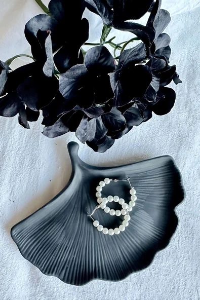 tambana Siyah Sunumluk Takı Tabağı Dekoratif Tepsi Obje Ev Dekorasyon Model 19 ürün görseli 1