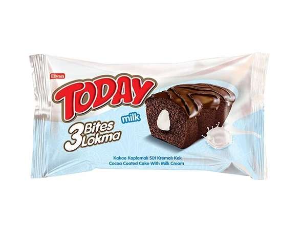 Today 3 Bites Sütlü Kek 40 Gr. 24 Adet (1 Kutu) - Resim 4