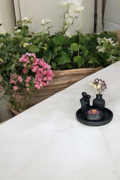 tambana Siyah Sunumluk Takı Tabağı Dekoratif Tepsi Obje Seti 4 Parça Model 1056 ürün görseli