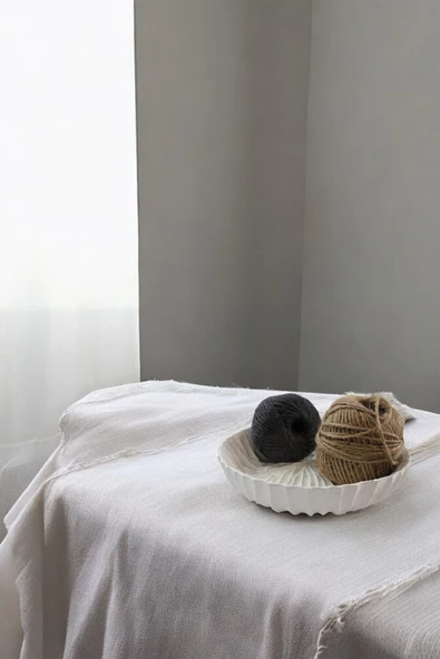 tambana Beyaz Sunumluk Takı Tabağı Dekoratif Tepsi Obje Ev Dekorasyon Model 29 ürün görseli 1