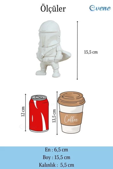 Evene Biblo Dekoratif Obje Heykel Savaşçı Biblo Dekoratif Süs Eşyası Model 4 - Resim 3