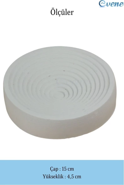 Evene Dekoratif Kase Beyaz Renk Takı Kutusu Yüzük Kolye Kutusu Mum Tabağı Takı Organizer Model 2 - 2