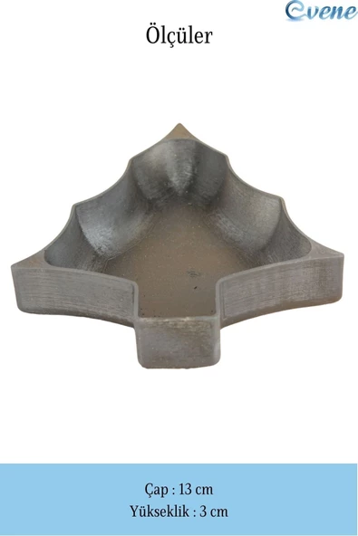 Evene Dekoratif Kase Siyah Renk Takı Kutusu Yüzük Kolye Kutusu Mum Tabağı Takı Organizer Ağaç Model - Resim 2