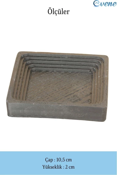 Evene Dekoratif Kase Siyah Renk Takı Kutusu Yüzük Kolye Kutusu Mum Tabağı Takı Organizer Model 4 - 2