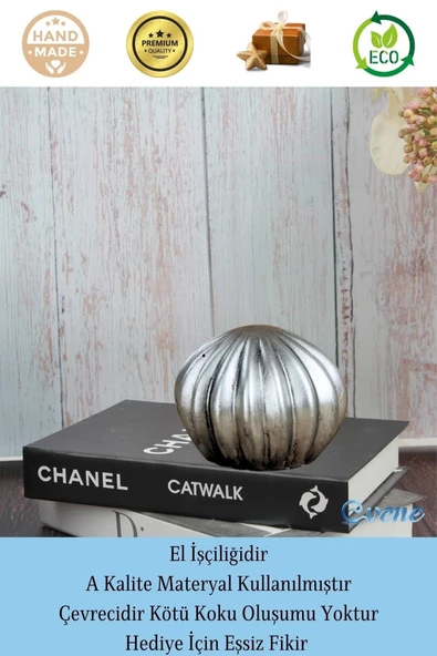 Evene Biblo Dekoratif Obje Heykel Biblo Kaktüs Biblo Dekoratif Süs Eşyası Gümüş Eskitme Renk Model 5 - Resim 4