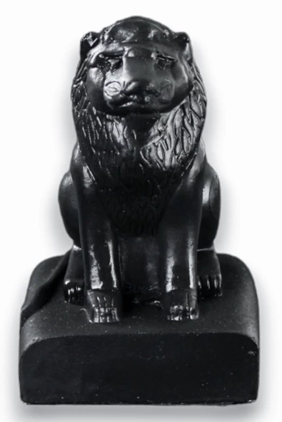 Evene Biblo Dekoratif Obje Heykel Aslan Biblo Dekoratif Süs Eşyası Siyah Model 35 ürün görseli 1