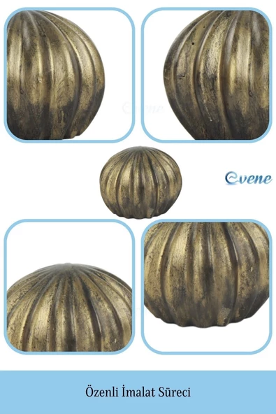 Evene Biblo Dekoratif Obje Heykel Biblo Kaktüs Biblo Dekoratif Süs Eşyası Altın Eskitme Renk Model 5 - Resim 5