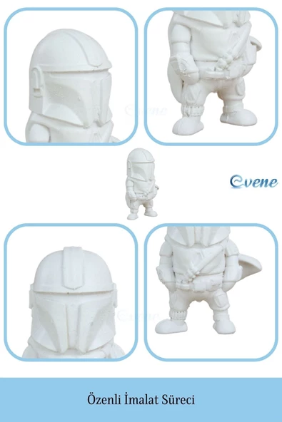 Evene Biblo Dekoratif Obje Heykel Savaşçı Biblo Dekoratif Süs Eşyası Model 4 - Resim 5