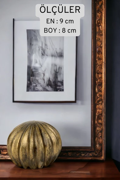 Rugad Biblo Dekoratif Heykel Aslan Biblosu Altın Eskitme Model 5 - Resim 4