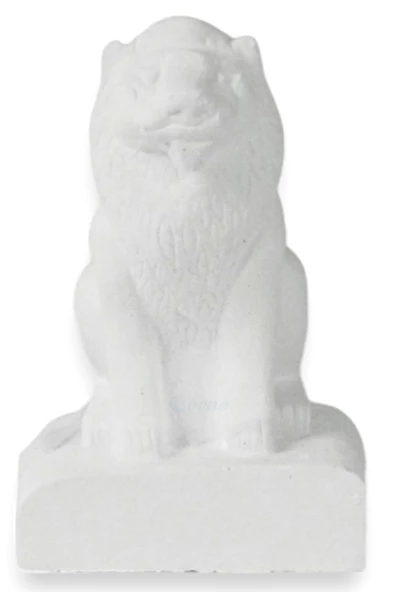 Evene Biblo Dekoratif Obje Heykel Aslan Biblo Dekoratif Süs Eşyası Beyaz Model 35 ürün görseli 1
