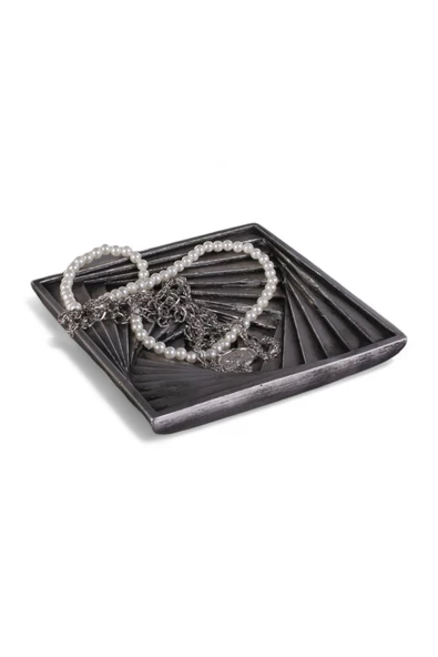 Evene Takı Organizer Makyaj Düzenleyici Kozmetik Organizer Dekoratif Tabak Gümüş Eskitme Renk Model 3 ürün görseli 1