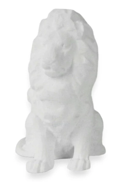 Evene Biblo Dekoratif Obje Heykel Aslan Biblo Dekoratif Süs Eşyası Beyaz Model 36 ürün görseli 1