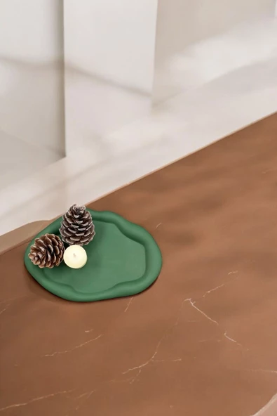 tambana Yeşil Sunumluk Takı Tabağı Dekoratif Tepsi Obje Ev Dekorasyon Model 18 ürün görseli 1