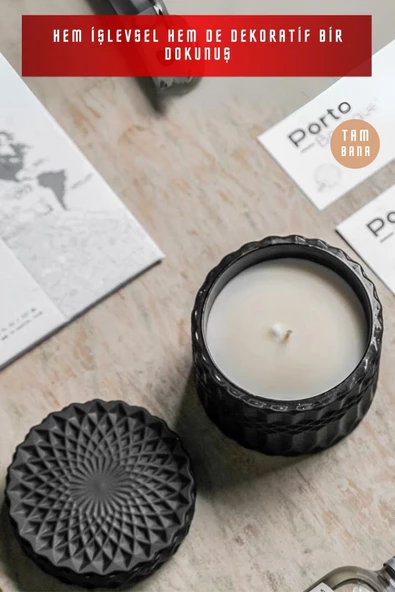 tambana El Yapımı Dekoratif Kutu Kapaklı Takı Kutusu Siyah Model 8 - Resim 2