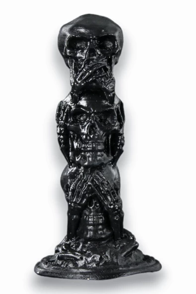 Evene Biblo Dekoratif Obje Heykel Üç Maymun Biblo Dekoratif Süs Eşyası Siyah Model 29 ürün görseli 1