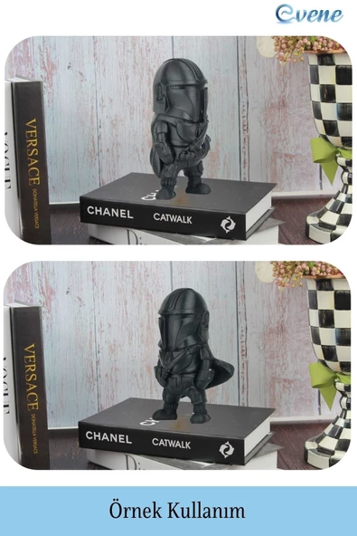 Evene Biblo Dekoratif Obje Heykel Savaşçı Biblo Dekoratif Süs Eşyası Model 4 - Resim 2