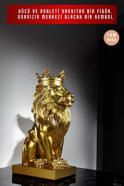 tambana Gold Heykel Biblo Dekoratif Süs Eşyası Dekoratif Masa Süsü Salon Aksesuarları Model 34 - Resim 2