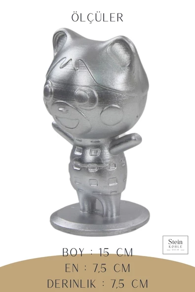 Stein Kohle Dekoratif Küçük Ayı Biblo Heykel El Yapımı Hediyelik Süs Eşyası Sevimli Model Tasarım Ürünü - Resim 4