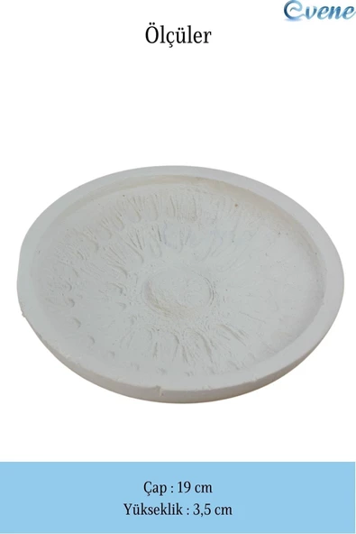 Evene Dekoratif Kase Beyaz Renk Takı Kutusu Yüzük Kolye Kutusu Mum Tabağı Takı Organizeri Model 6 - 2