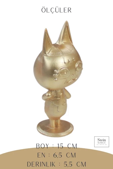 Stein Kohle Dekoratif Küçük Kedi Biblo Heykel El Yapımı Hediyelik Süs Eşyası Sevimli Model Tasarım Ürünü - Resim 2