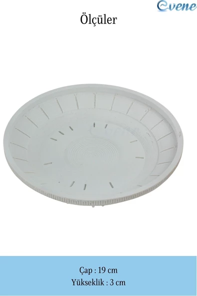 Evene Dekoratif Kase Beyaz Renk Takı Kutusu Yüzük Kolye Kutusu Mum Tabağı Takı Organizer Model 5 - 2