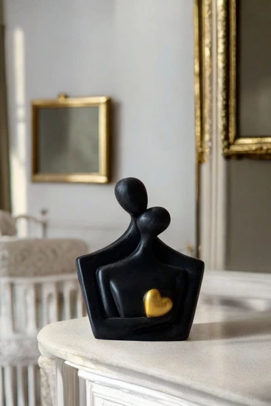 tambana Siyah Heykel Biblo Dekoratif Süs Eşyası Dekoratif Masa Süsü Salon Aksesuarları Model 47 ürün görseli 1