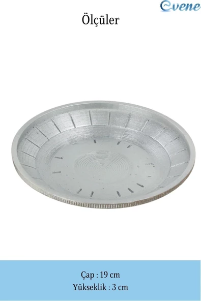 Evene Dekoratif Kase Gümüş Renk Takı Kutusu Yüzük Kolye Kutusu Mum Tabağı Takı Organizer Model 5 - 3