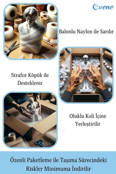 Evene Biblo Dekoratif Obje Heykel Üç Maymun Biblo Dekoratif Süs Eşyası Altın Renk Model 30 - 6