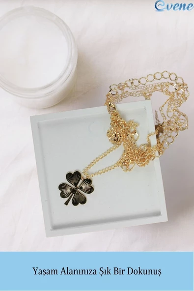 Evene Dekoratif Kase Beyaz Renk Takı Kutusu Yüzük Kolye Kutusu Mum Tabağı Takı Organizer Dörtgen Model - Resim 3