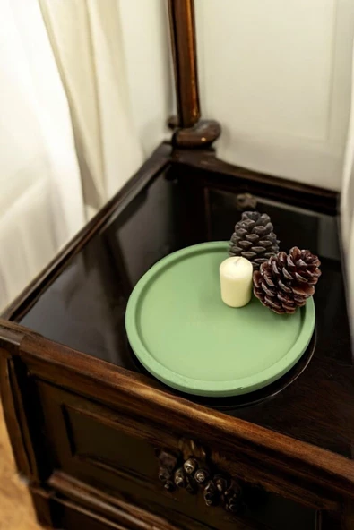 tambana Açık Yeşil Sunumluk Takı Tabağı Dekoratif Tepsi Obje Ev Dekorasyon Model 28 ürün görseli 1