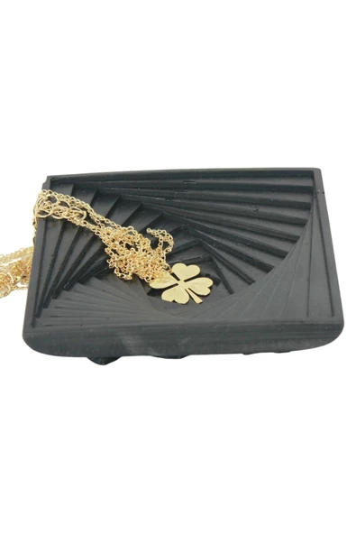 Evene Dekoratif Kase Siyah Renk Takı Kutusu Yüzük Kolye Kutusu Mum Tabağı Takı Organizer Model 3 ürün görseli