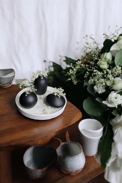 tambana Sunumluk Takı Tabağı Dekoratif Tepsi Obje Seti 4 Parça Model 1043 ürün görseli 1