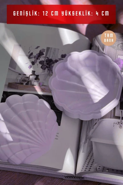 tambana El Yapımı Dekoratif Kutu Kapaklı Takı Kutusu Açık Mor Model 11 - Resim 3