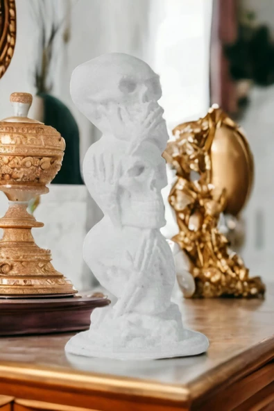 Rugad Biblo Dekoratif Heykel Kuru Kafa Biblosu Beyaz Model 29 ürün görseli 1