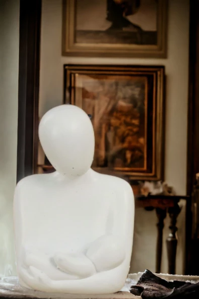 Rugad Biblo Heykel Anne Bebek Beyaz Model 10 ürün görseli 1