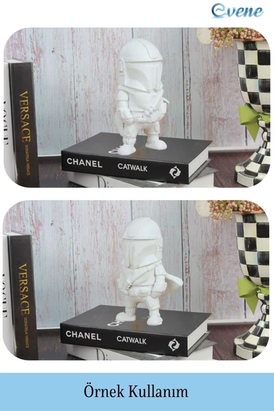 Evene Biblo Dekoratif Obje Heykel Savaşçı Biblo Dekoratif Süs Eşyası Model 4 - Resim 2