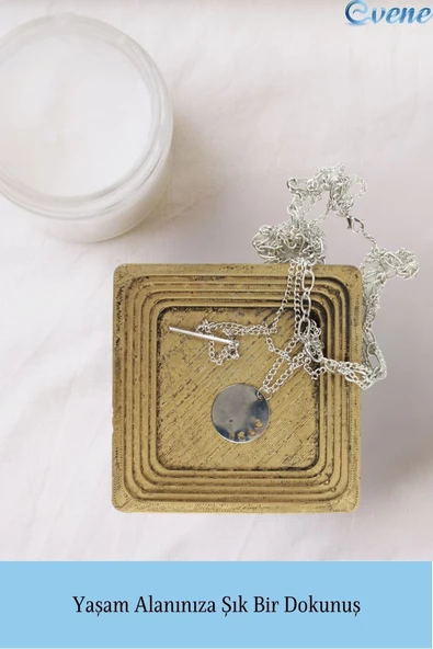 Evene Dekoratif Kase Altın Eskitme Renk Takı Kutusu Yüzük Kolye Kutusu Mum Tabağı Takı Organizer Model 4 - 3