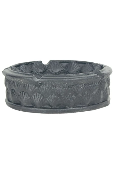 Evene Küllük Siyah Renk Kül Tablası Dekoratif Küllük Istiridye Model ürün görseli 1