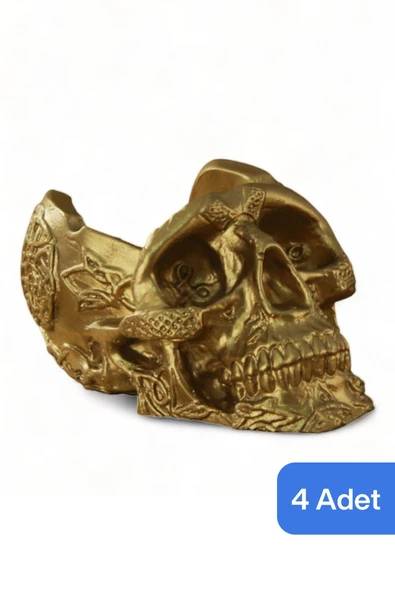 Evene Küllük Altın Kül Tablası Dekoratif Küllük 4 Adet Model 8 ürün görseli 1