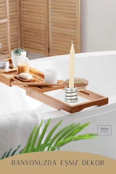 Stein Kohle Şamdanlık Dekoratif Şamdan Mumluk Tealight Mumluk Model 27 - 6