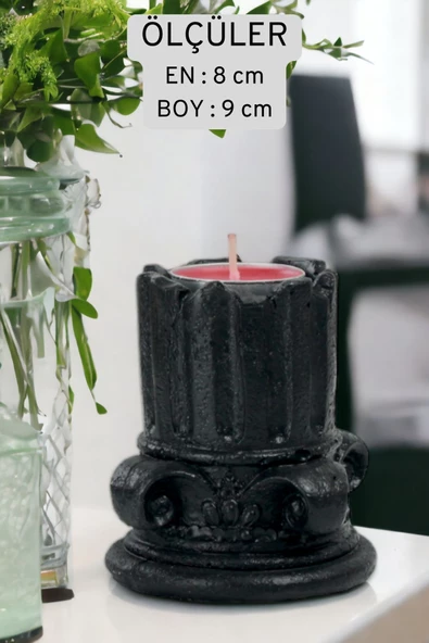 Fonnava Şamdan Mumluk Dekoratif Mumluk Tealight Mumluk Model 39 - 2